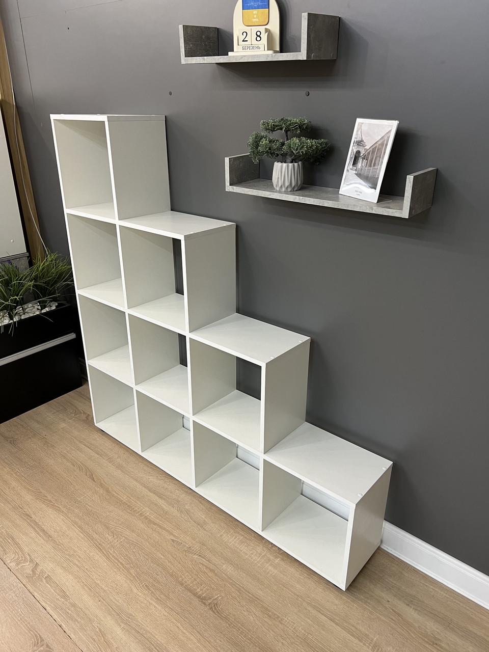 Стелаж на 10 комірок А-5 1400/1425/252 мм Білий - фото 3 Стелаж на 10 комірок А-5 1400/1425/252 мм Білий - фото 3