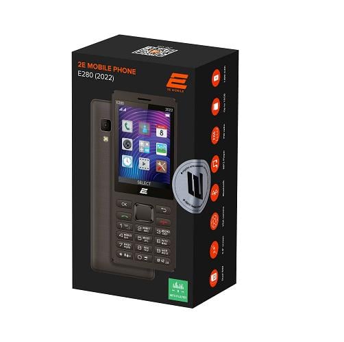 Мобільний телефон 2E E280 2022 2.8" 2хSIM 1400 mAh Чорний (584188) - фото 5