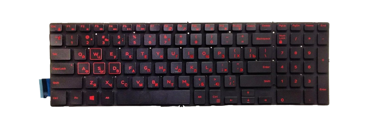 Клавиатура для ноутбука Dell Vostro 3580 с подсветкой клавиш (0KX8XW)