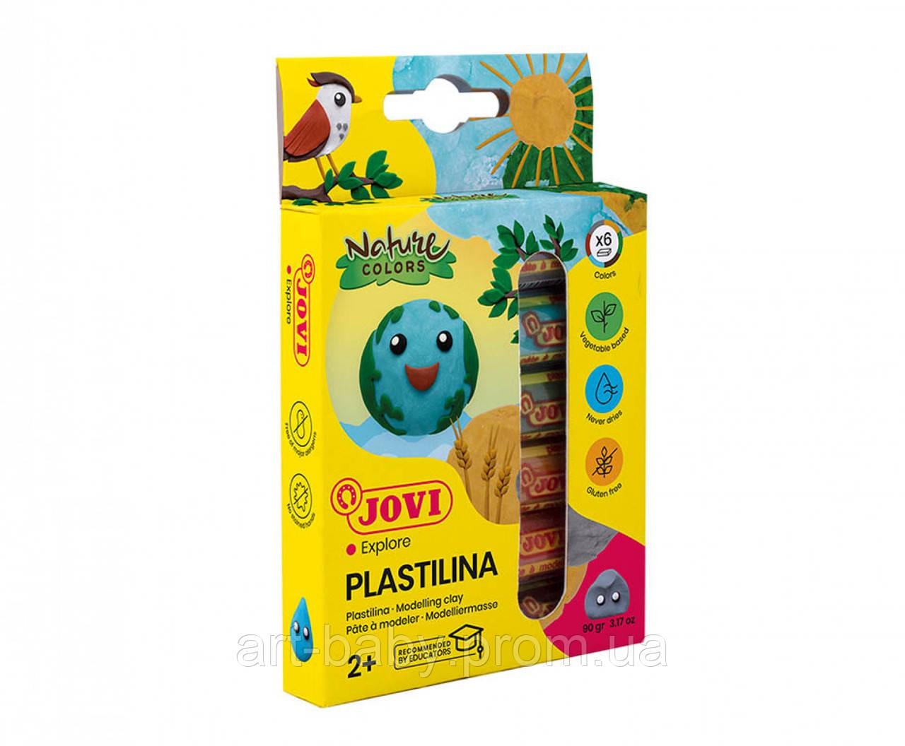 Пластилин JOVI Nature 6 цветов по 15г (90/6N)