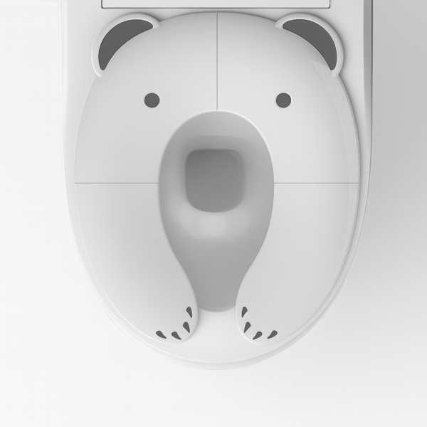 Сидение сложное детское для унитаза Little Bear с противоскользящим покрытием Белый