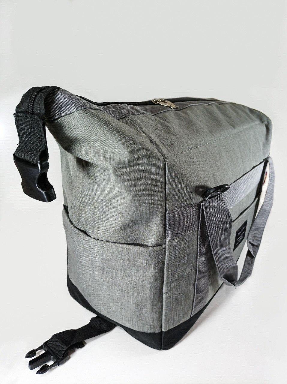 Термосумка-холодильник 30 Л (28-38*37*22 см), серая с регулируемым объемом - фото 2 Термосумка-холодильник 30 Л (28-38*37*22 см), серая с регулируемым объемом - фото 2