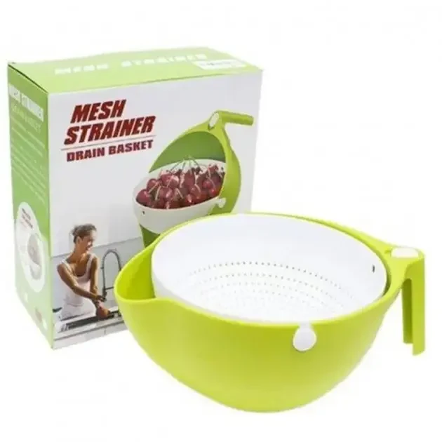 Дуршлаг Mesh strainer Drain Basket 2в1 - фото 3