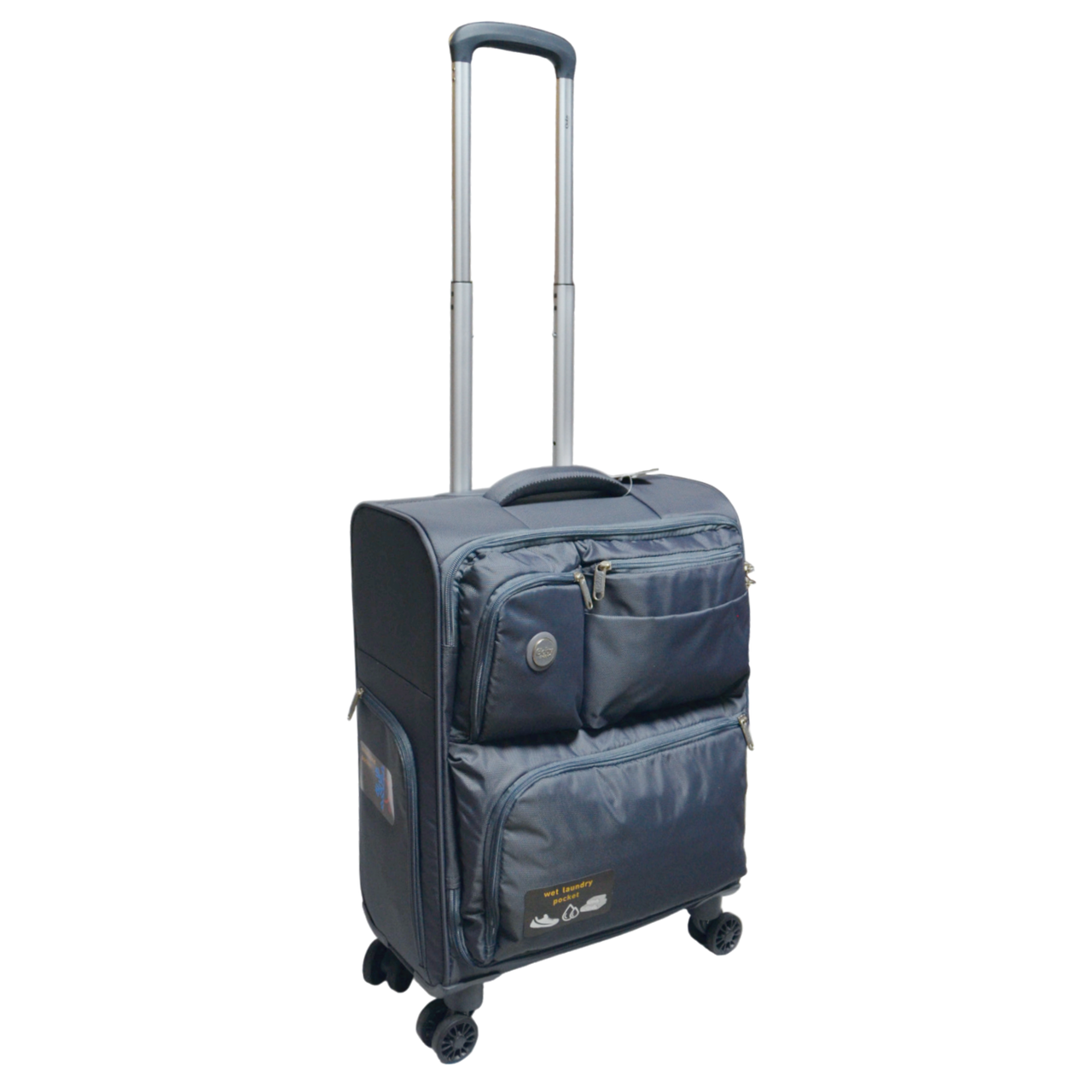 Чемодан ручная кладь Goby London GB-3004/20 тканевая 4 колеса замок TSA 55х40х20 см Grey (2505763999) Чемодан ручная кладь Goby London GB-3004/20 тканевая 4 колеса замок TSA 55х40х20 см Grey (2505763999)