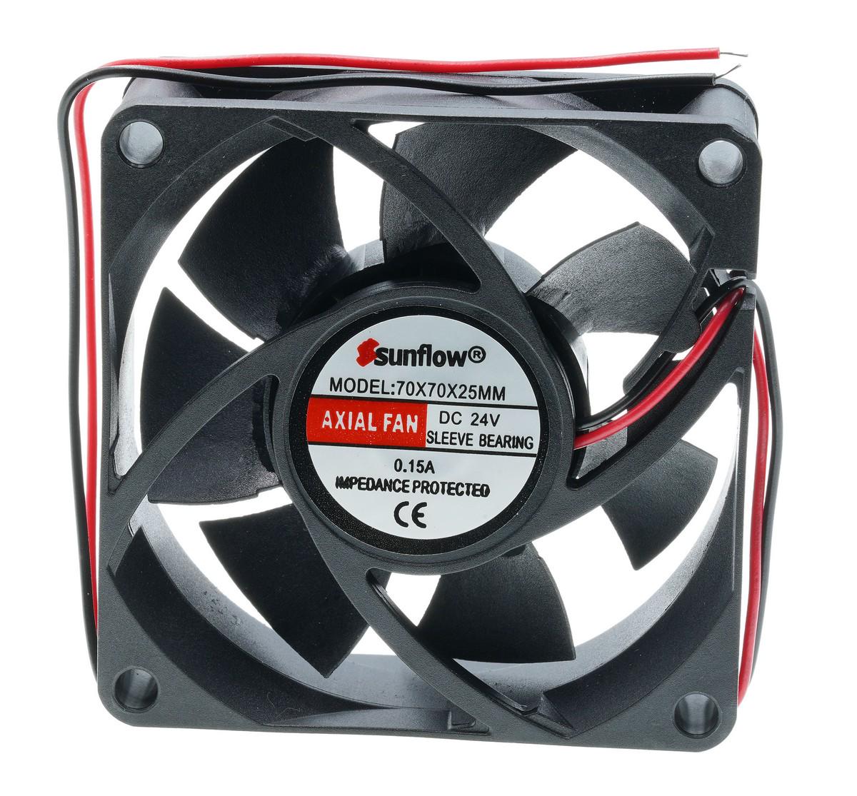 Вентилятор сварочного аппарата 24V 70х70х25 мм 0,15 МЦ 62 мм (св075)