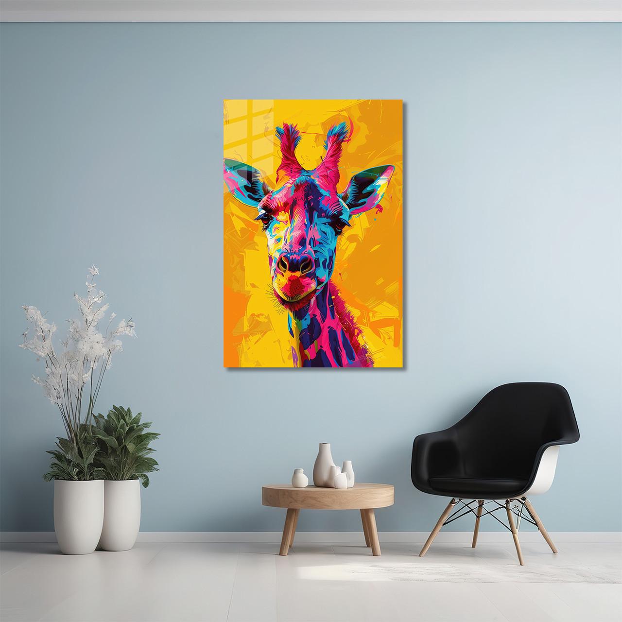 Картина на стекле NovellaPrint Поп-арт Жираф 60х90 см (446.3) - фото 5