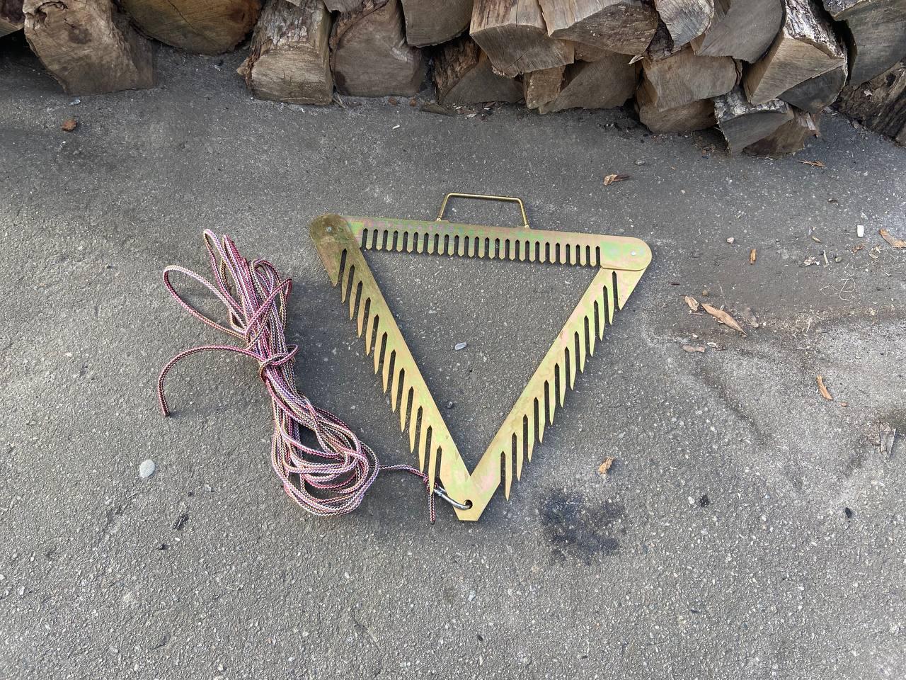 Коса для риболовлі та очищення берега від водоростей метал 3 мм 50x50x50 см 2 кг (10909584) - фото 5 Коса для риболовлі та очищення берега від водоростей метал 3 мм 50x50x50 см 2 кг (10909584) - фото 5