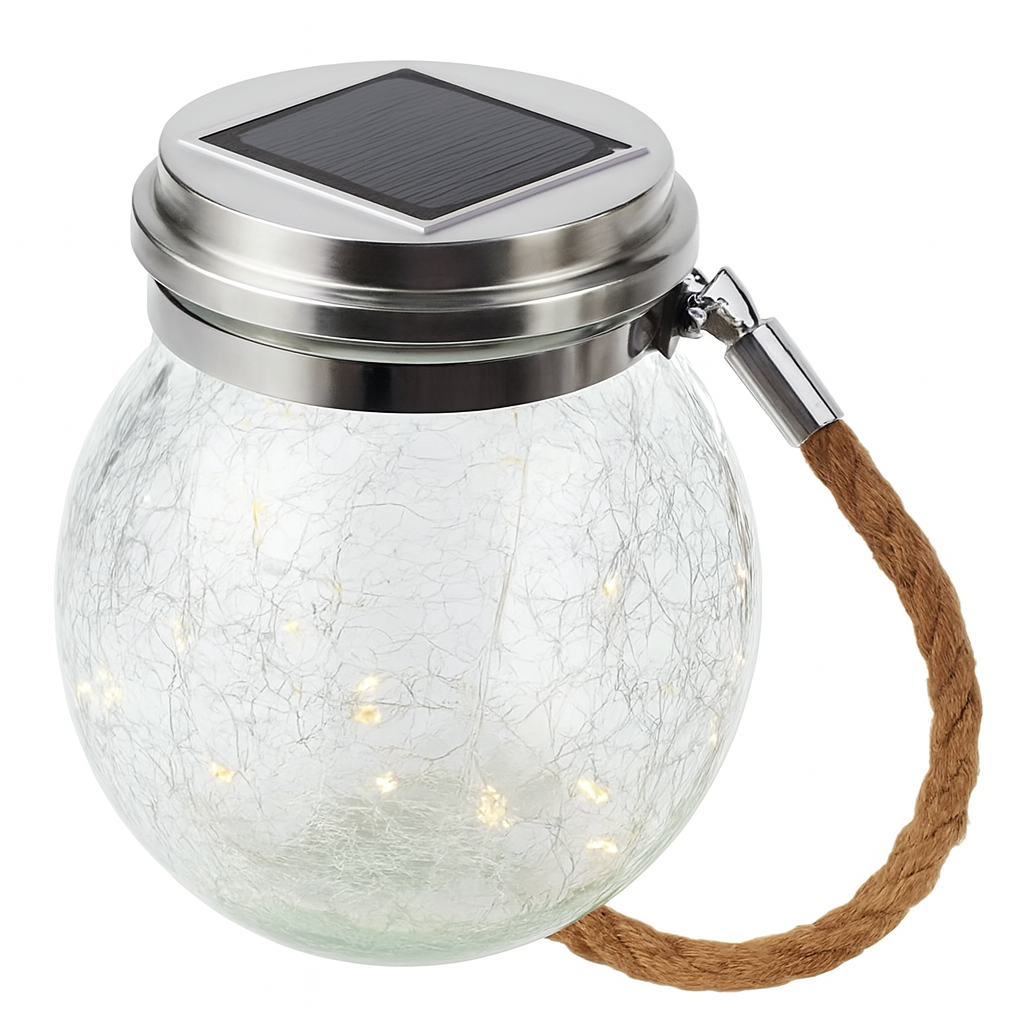 Ліхтар на сонячній батареї RIAS Solar Glass Light 10500 Білий (3_08116) Ліхтар на сонячній батареї RIAS Solar Glass Light 10500 Білий (3_08116)