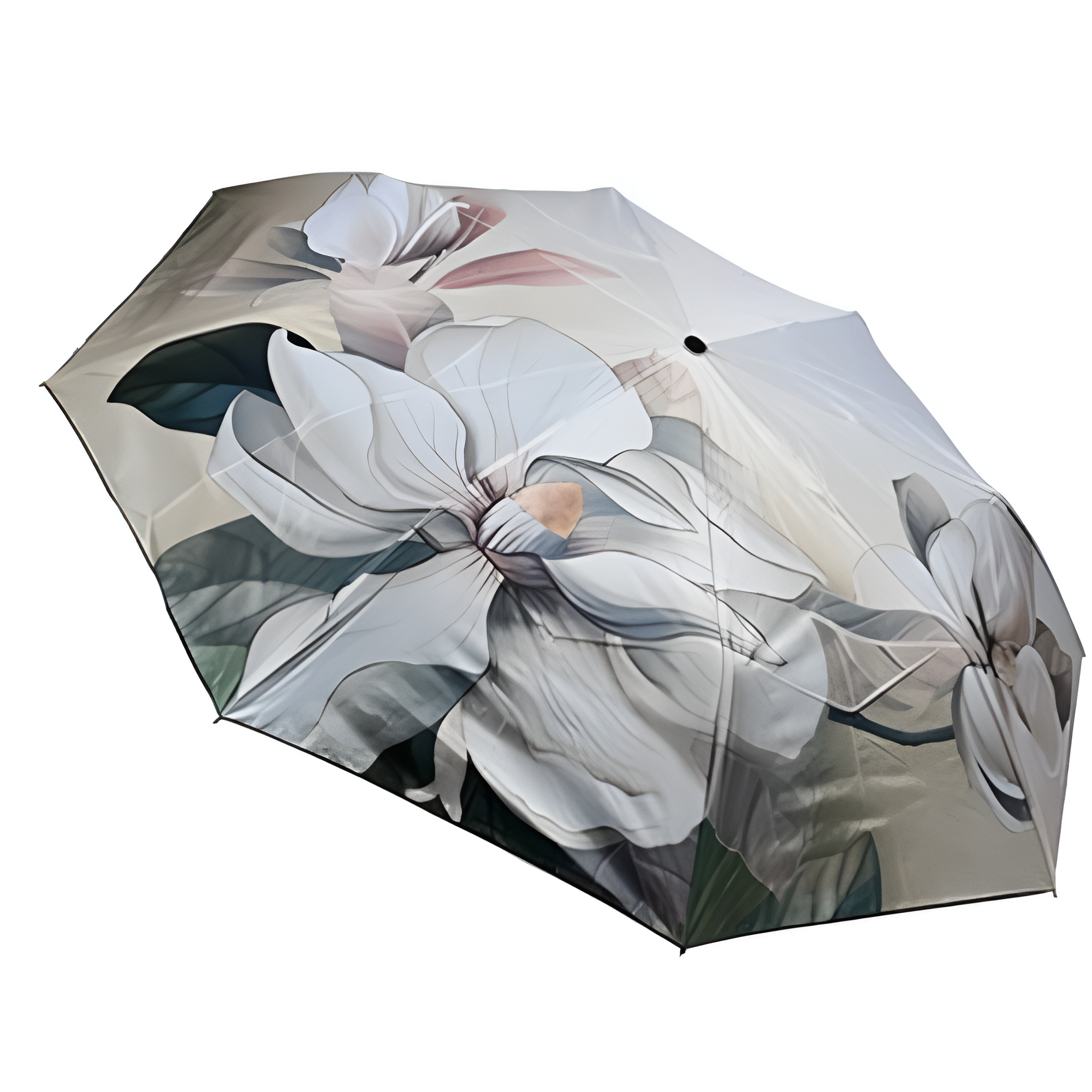 Зонтик автоматический Stenson R95179 полиэстер с чехлом 8 спиц 110 см Бежевый (618858)