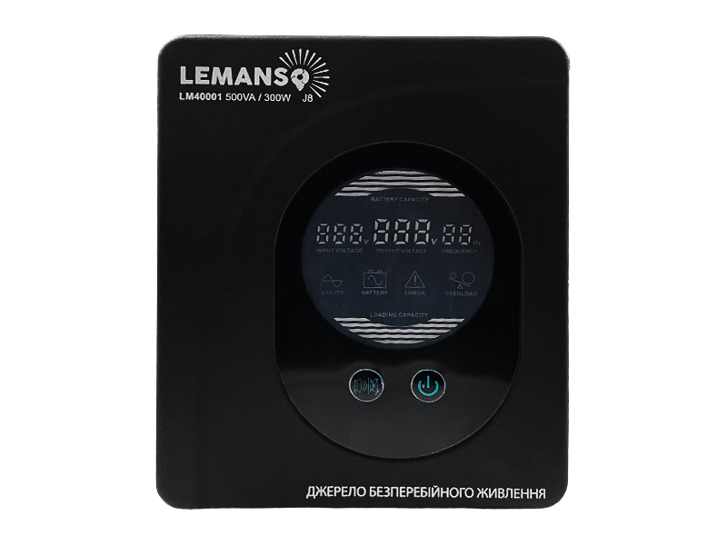 Источник бесперебойного питания Lemanso LM40001 500VA 300 Вт 140-275V Черный (8618) - фото 2