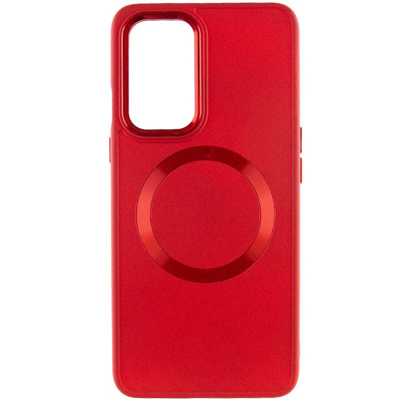 Протиударний TPU Чохол Bonbon Metal Style with MagSafe для OnePlus 9 Pro Червоний / Red - фото 2