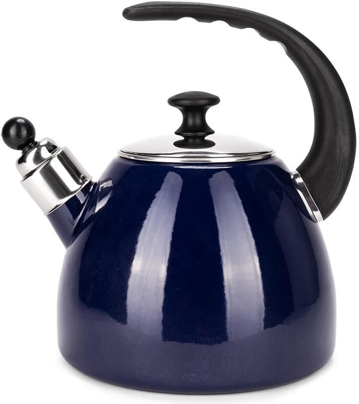 Чайник эмалированный Kamille Boiling Water со свистком 2,5л Синий Чайник эмалированный Kamille Boiling Water со свистком 2,5л Синий