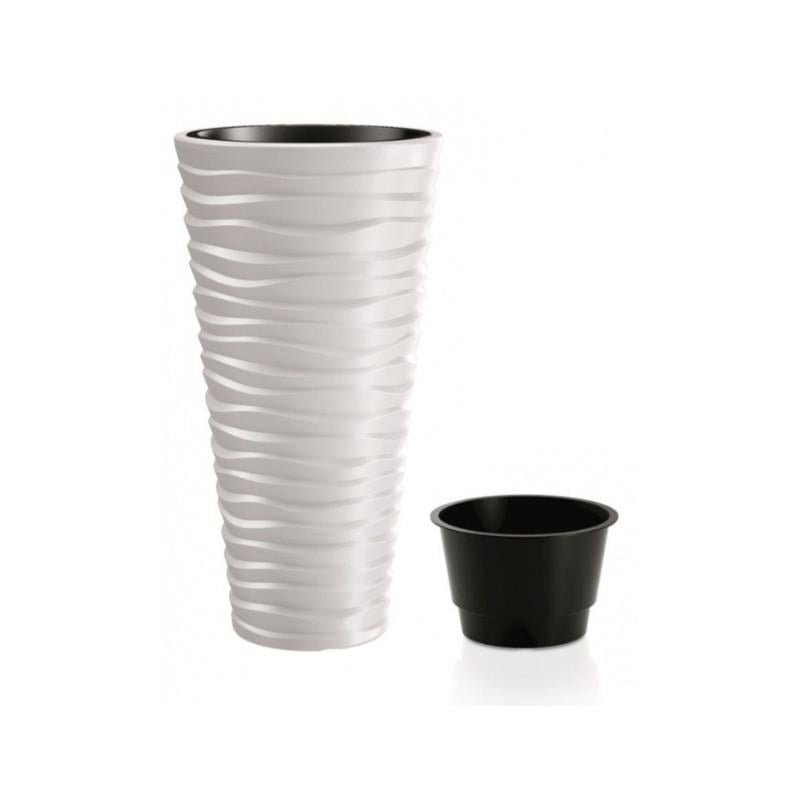Горшок для цветов Prosperplast Sand Slim 30 см Белый (DPSA300-S449)