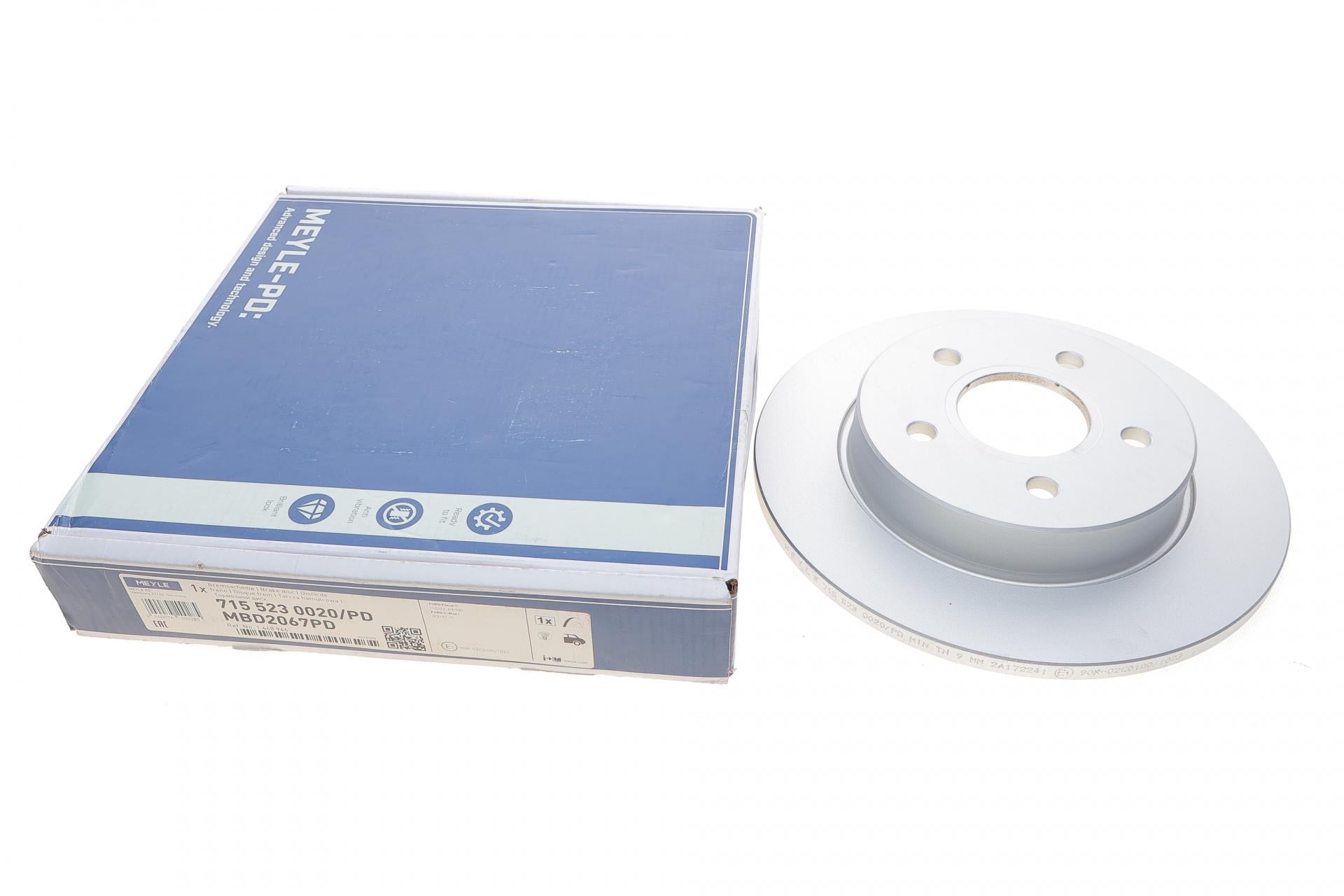 Диск тормозной задний Meyle для Ford Focus/C-Max 04- 265x11 мм (715 523 0020/PD)