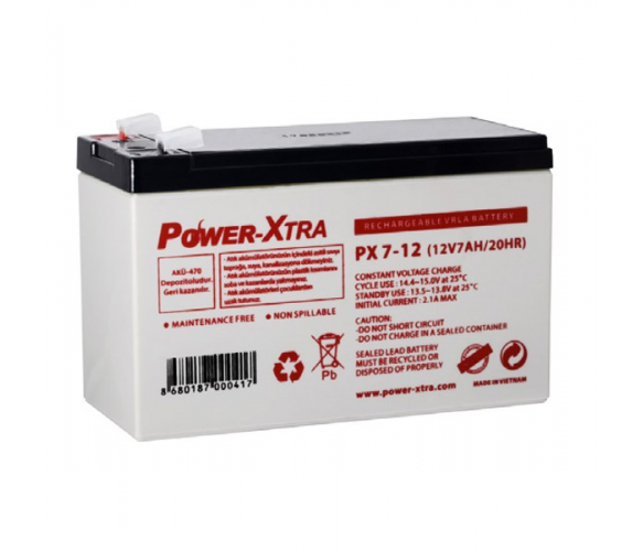 Акумуляторна батарея Power-xtra AGM PX7-12 Q10 28W 2,16 кг