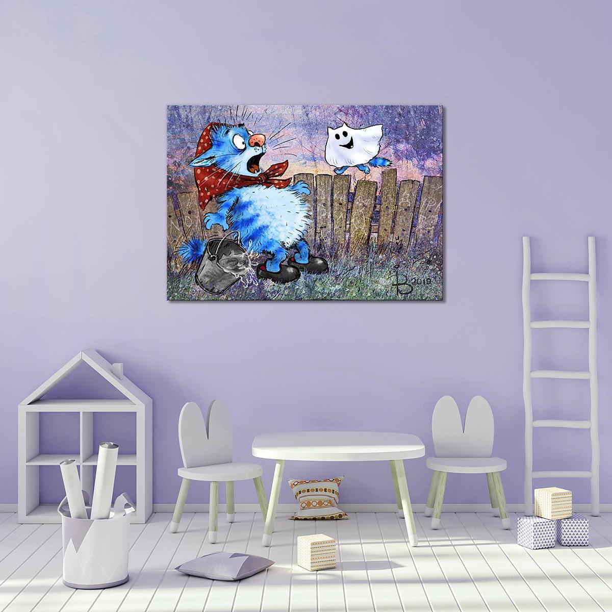 Модульная картина Привидение 1 модуль 70x105 см