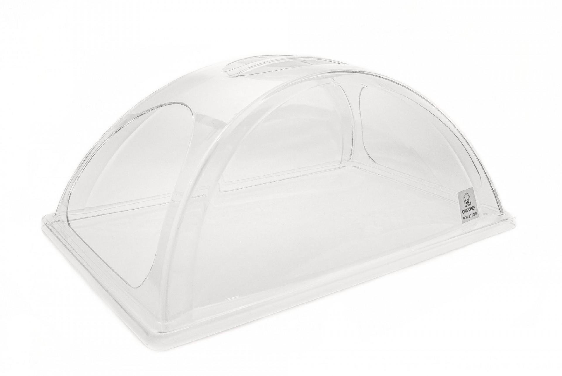 Кришка-ковпак для їжі полікарбонату з відвірями 53х33х22 см Прозорий