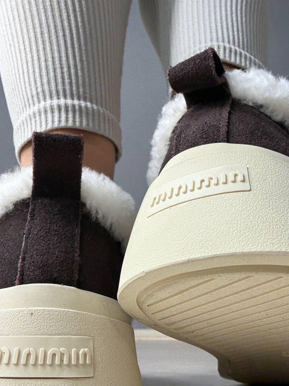 Кеди жіночі Hengji 15-6 з хутром та опушкою на липучці р. 41 Коричневий (5326) - фото 3