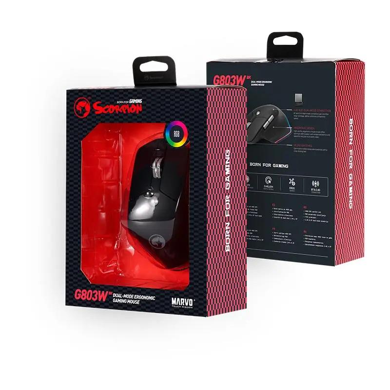 Комп'ютерна мишка ігрова Marvo Wireless Mouse G803W з RGB-підсвічуванням Чорний (22562490) - фото 6