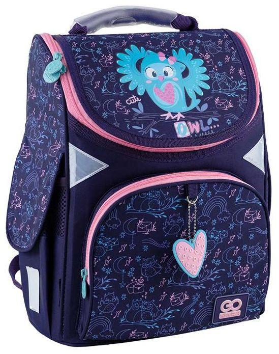 Рюкзак школьный для девочки младших классов GoPack Education GO24-5001S-2 Pretty Owl каркасный (2296749379)