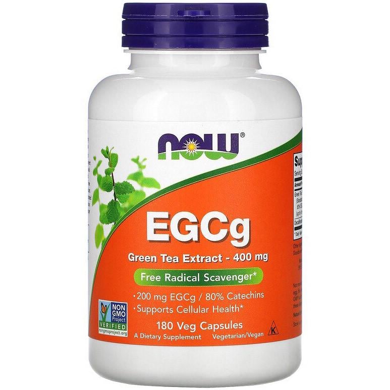 Экстракт зеленого чая NOW Foods EGCg 400 мг 180 капсул (980386462)