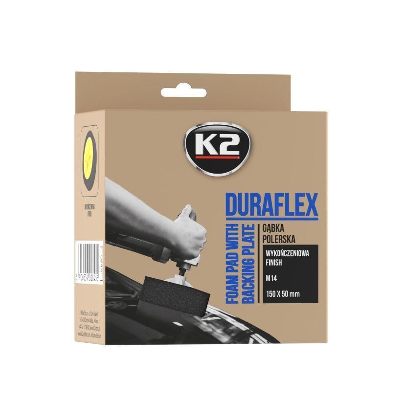 Полірувальний круг K2 Duraflex фінішний з різьбою M14 150 мм Чорний (L644)