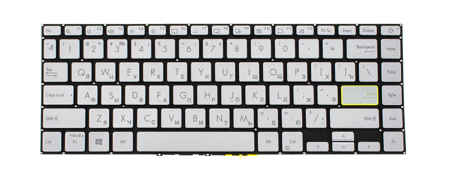 Клавиатура для ноутбука Asus I421UAY с подсветкой клавиш (0KNB0-260GRU00)