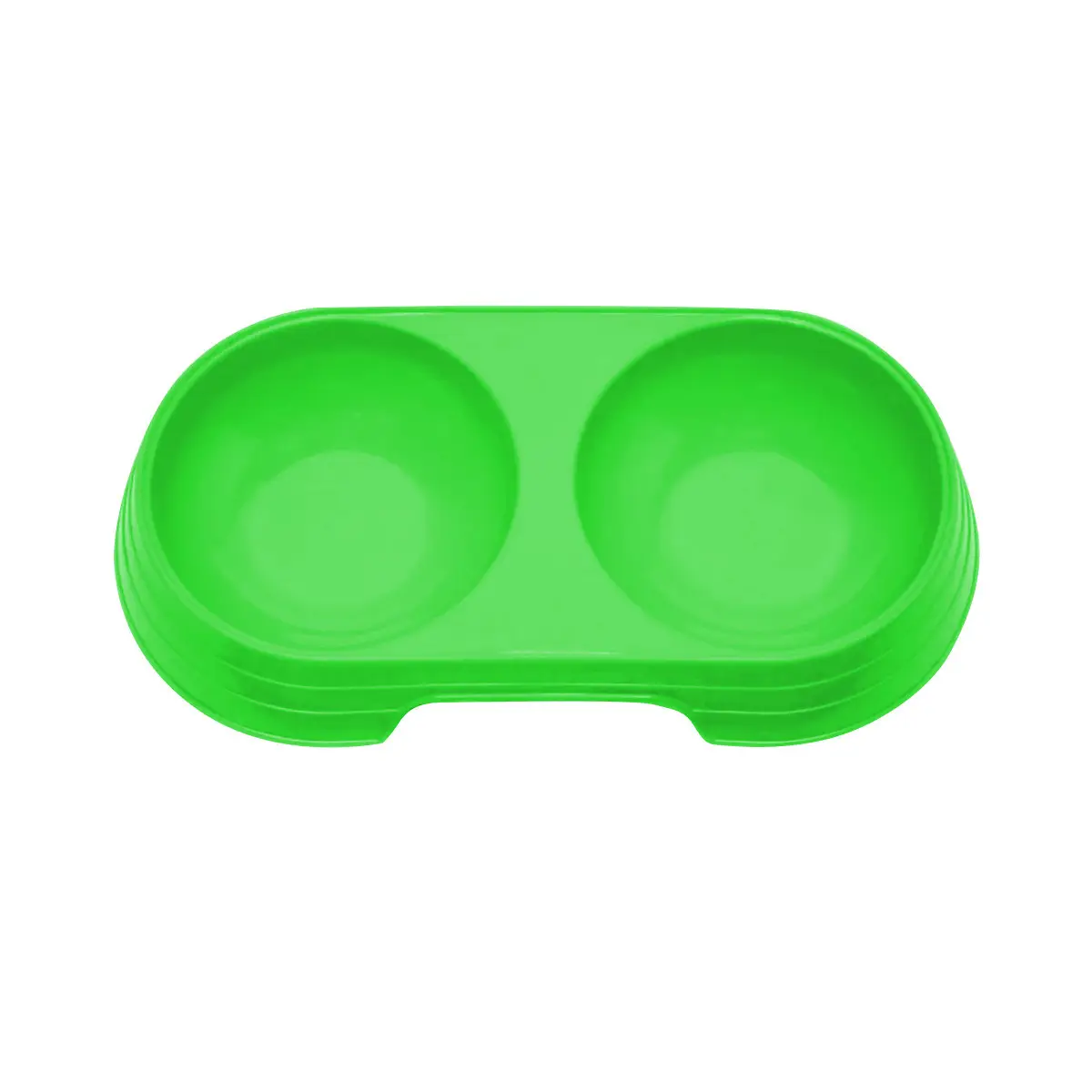 Миска двойная для животных Зеленый (2583682448)