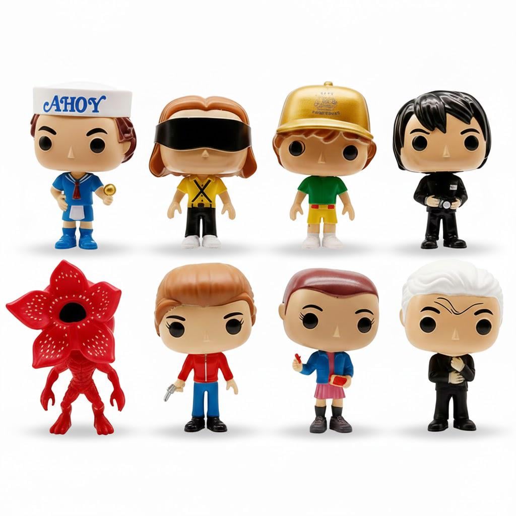 Набор фигурок Удивительные чудеса Одиннадцать Демогоргон Stranger Things Eleven 8 шт. 10,5 см