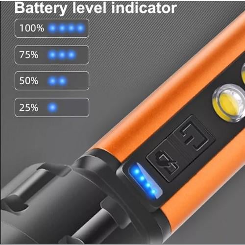 Ліхтар акумуляторний ручний Gold Silver GS-220 9343 5 Вт Золотистий (4500178) - фото 4