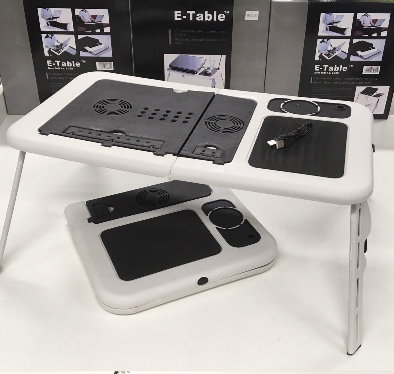 Подставка для ноутбуков UKC E-Table LD09 с охлаждением USB кулерами (13994807) - фото 2
