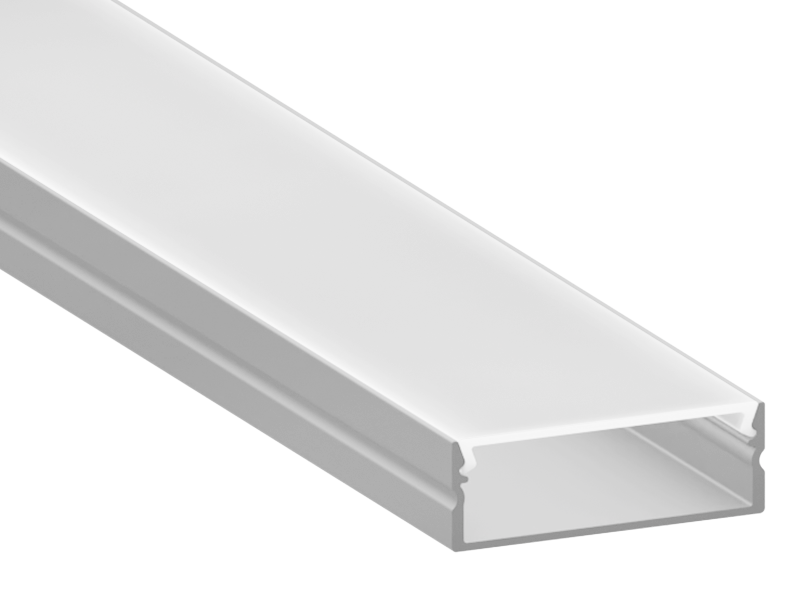 Профиль алюминиевый для светодиодной ленты LEDUA АЛ-15-1 анодированный накладной 2 м (4325)