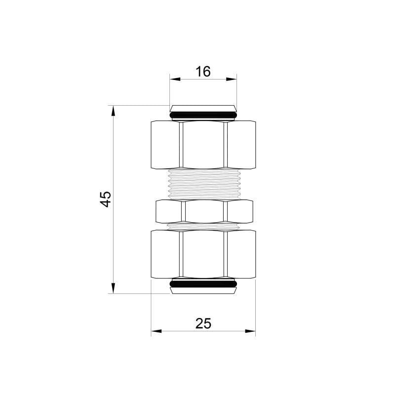 Перехідник обтискний SD Plus 16х16 мм (SD152W1616) - фото 2
