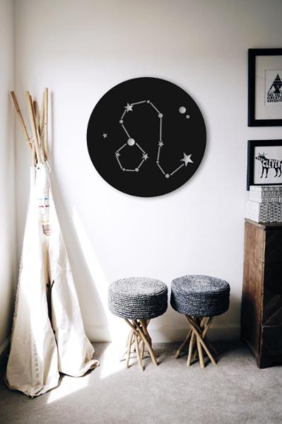 Панно из дерева на стену Decart Лев Lion Декор в подарок для квартиры дома и офиса из натурального дерева 70х70 см