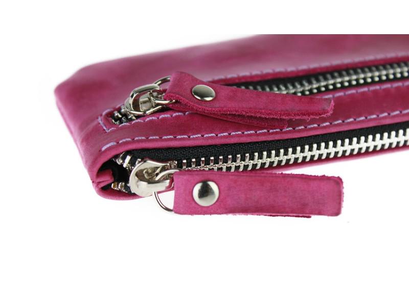 Ключница FREESKIN Type 2 кожанная 14x7x1 см Фуксия (81108) - фото 3 Ключница FREESKIN Type 2 кожанная 14x7x1 см Фуксия (81108) - фото 3