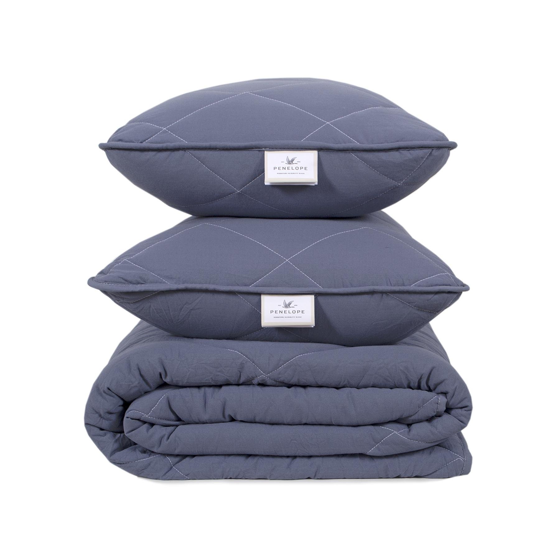 Ковдра з подушками Penelope Colors in Comfort євро Денім (svt-2000022343466)