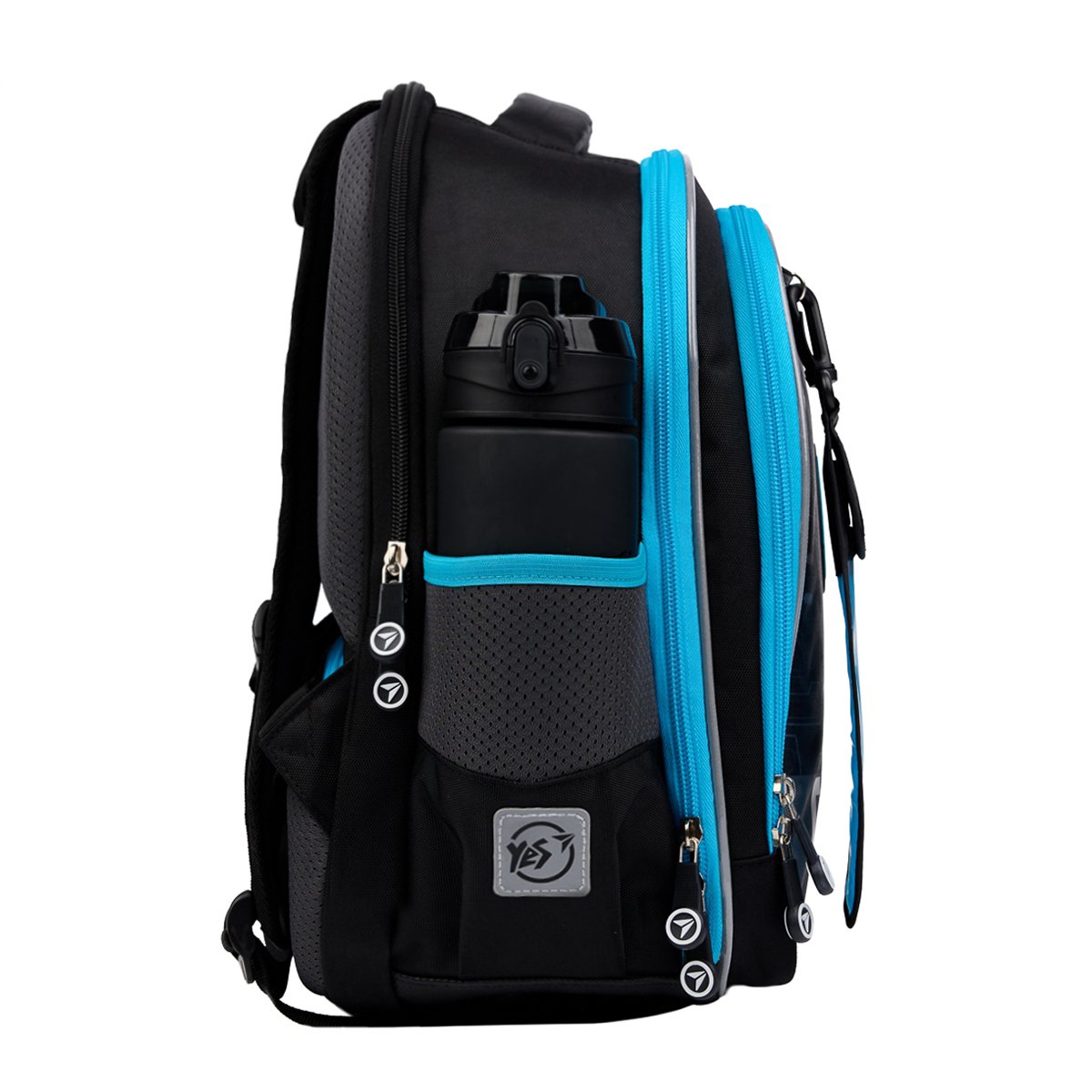 Рюкзак школьный YES S-111 Game On! Серый 38х29х18 см Черно-голубой (550107) - фото 3 Рюкзак школьный YES S-111 Game On! Серый 38х29х18 см Черно-голубой (550107) - фото 3