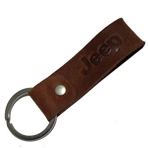 Брелок автомобильный кожаный c лого Jeep (110752)