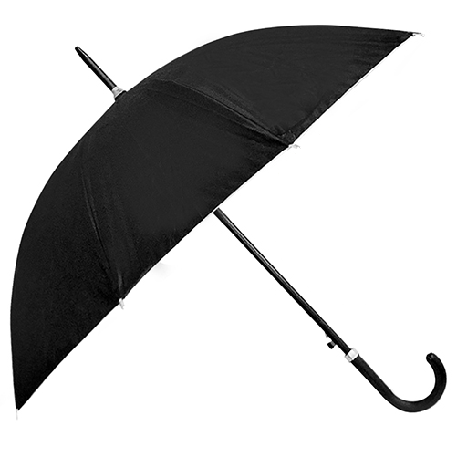 Парасолька-тростина чоловіча Stenson D10537 напівавтомат 10 спиць 110 см Чорний (542291)