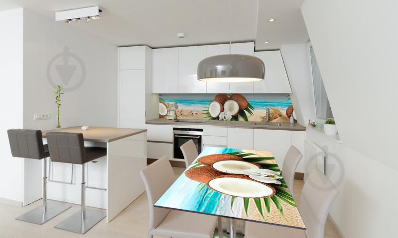 Наклейка виниловая на стол Zatarga «Кокосы» 600х1200 мм Z180808st