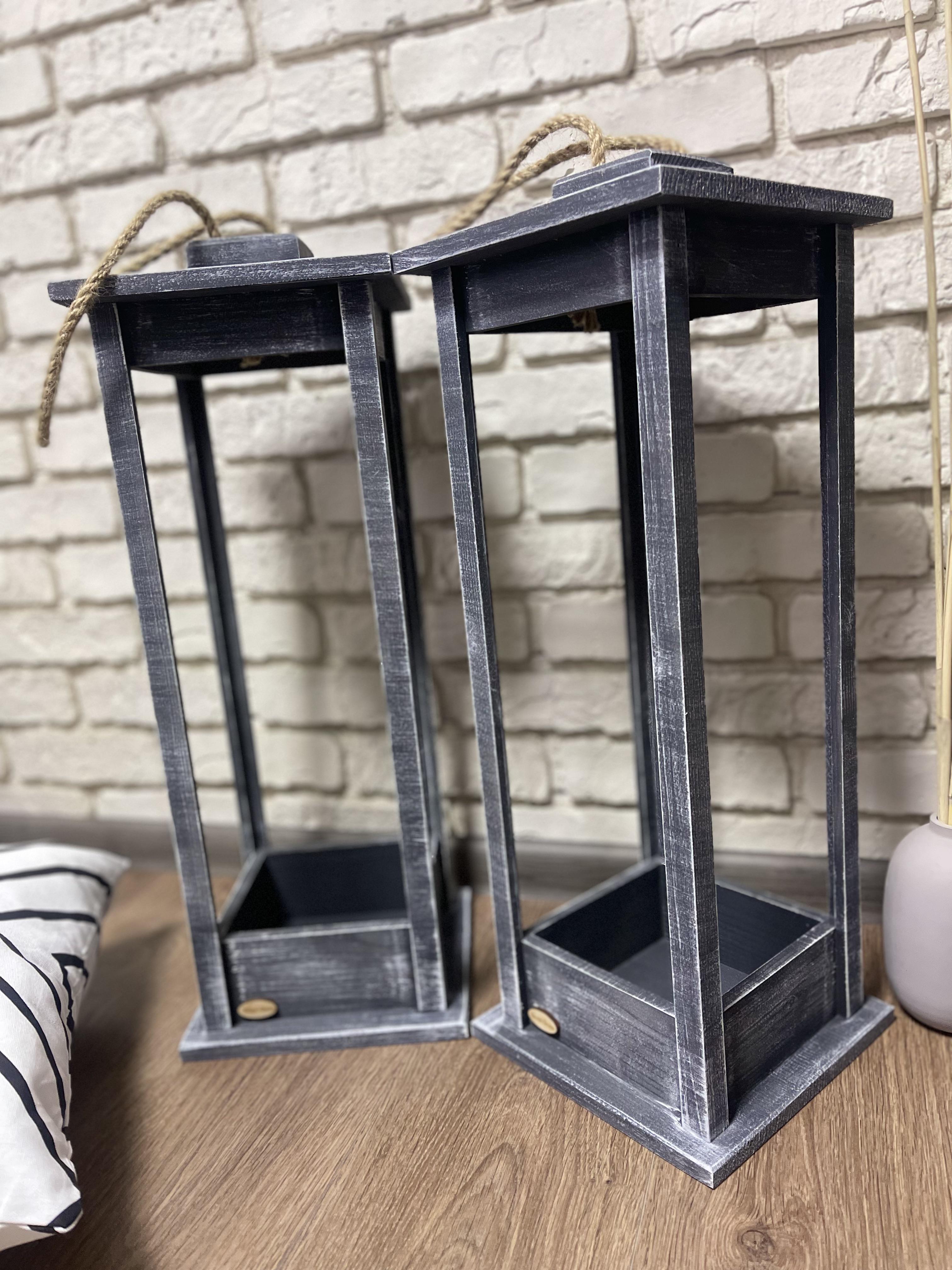 Подсвечник деревянный Wood Choice Фонарь 22х22х60 Серо-белый (203) - фото 2 Подсвечник деревянный Wood Choice Фонарь 22х22х60 Серо-белый (203) - фото 2