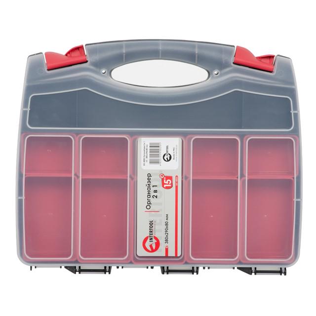 Органайзер Intertool BX-4005 15" 2в1 380x290x80 мм (9360733) - фото 5 Органайзер Intertool BX-4005 15" 2в1 380x290x80 мм (9360733) - фото 5