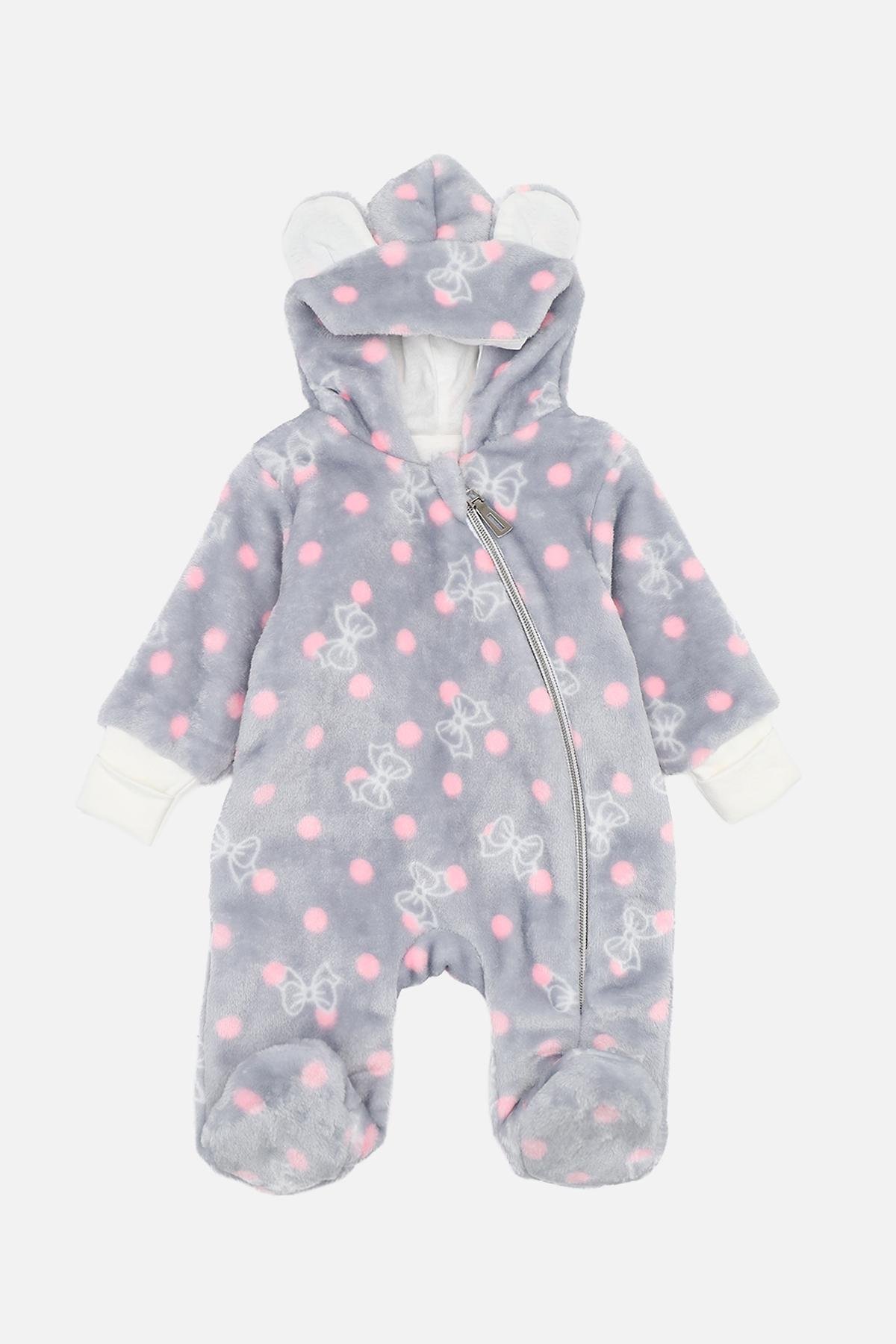 Утепленный комбинезон для девочки цвет серый 68 ЦБ-00284486 Утепленный комбинезон для девочки цвет серый 68 ЦБ-00284486