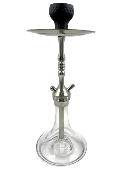 Кальян Amy Deluxe Unio 002.02 металлик шахта/колба комплект Silver