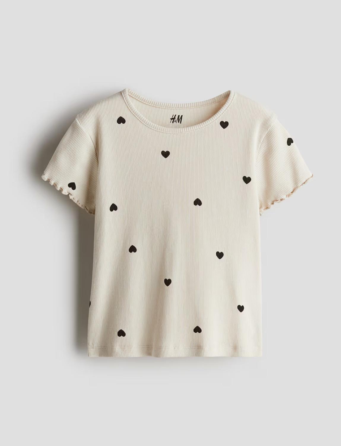 Футболка детская H&M 98-104 см Бежевый (1624)