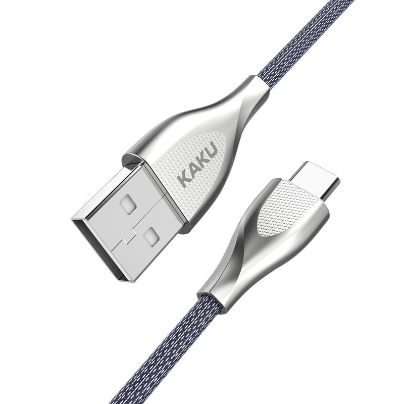 USB кабель Kaku KSC-038 USB-Type-C 1 м Grey (1254608660) - фото 1