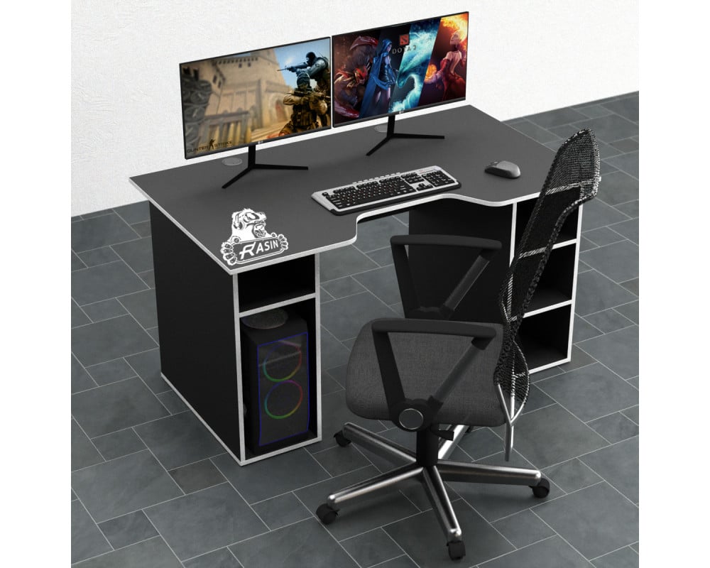 Комп'ютерний стіл Rasin RS-2 Чорний/Білий (659e7e694570a12ec74b87a1)