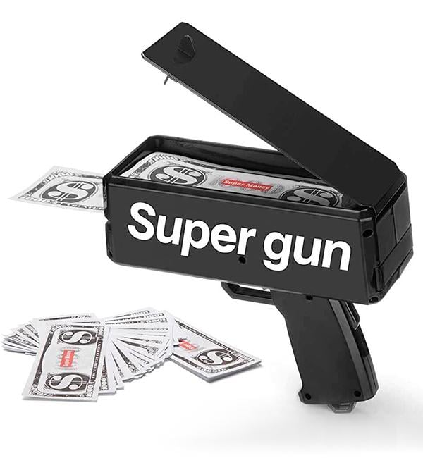 Пистолет для денег Money gun Черный (10371)