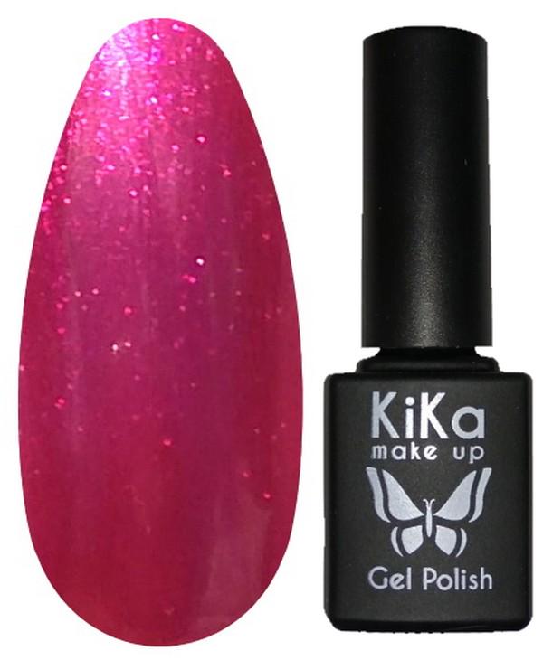 Гель-лак Kika №195 с блестками 8,5 мл Малиновый (KGP-195)
