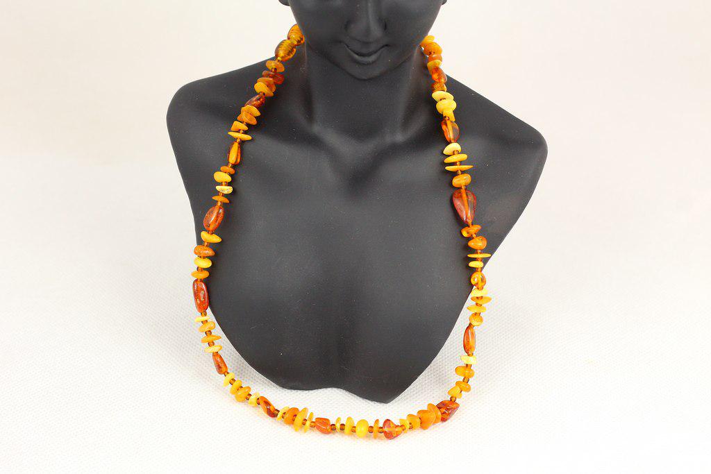 Бусы из натурального светлого янтаря крошки 43 см (28748900)